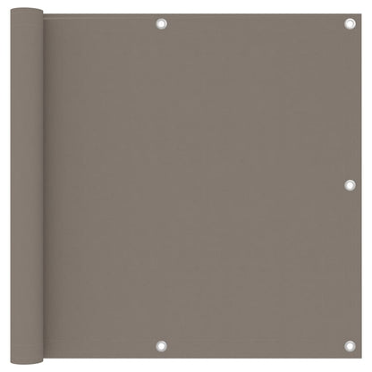 vidaXL Balkon-Sichtschutz Taupe 90x400 cm Oxford-Gewebe