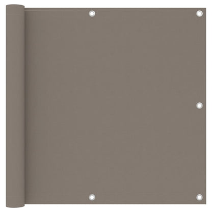vidaXL Balkon-Sichtschutz Taupe 90x500 cm Oxford-Gewebe