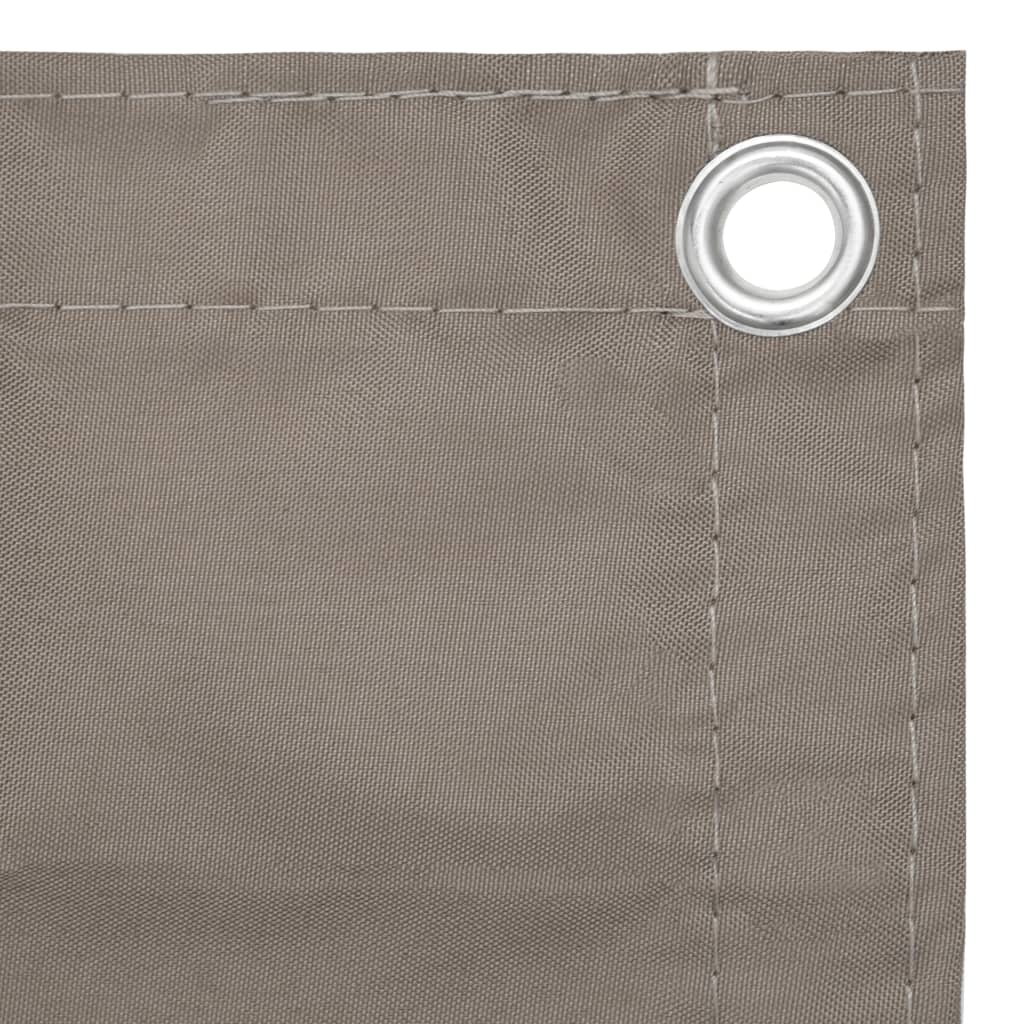 vidaXL Balkon-Sichtschutz Taupe 90x500 cm Oxford-Gewebe