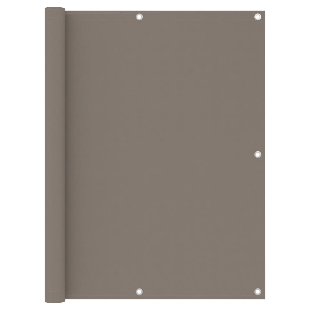 vidaXL Brise-vue de balcon taupe 120x400 cm en tissu Oxford