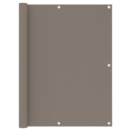 vidaXL Brise-vue de balcon taupe 120x400 cm en tissu Oxford