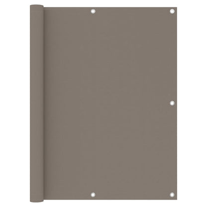 vidaXL Brise-vue de balcon taupe 120x500 cm en tissu Oxford