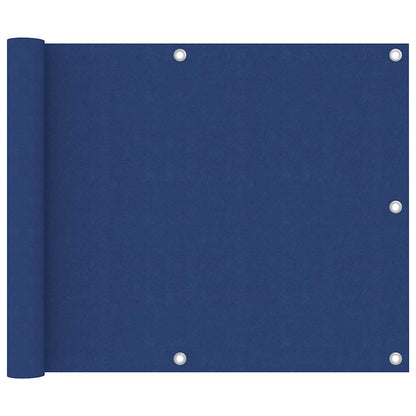 vidaXL Balkon-Sichtschutz Blau 75x400 cm Oxford-Gewebe