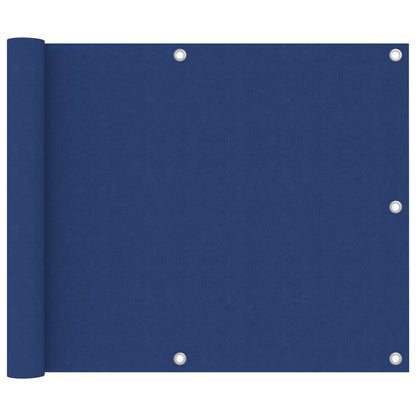 vidaXL Balkon-Sichtschutz Blau 75x600 cm Oxford-Gewebe