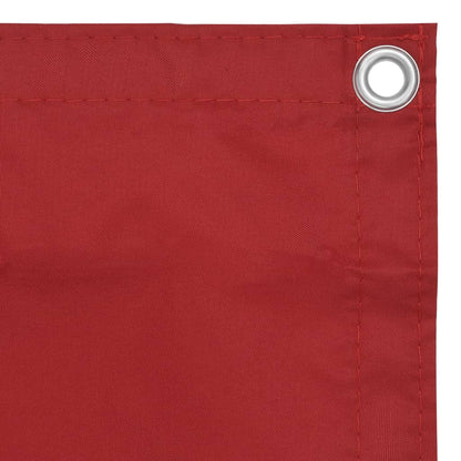 vidaXL Balkon-Sichtschutz Rot 75x400 cm Oxford-Gewebe