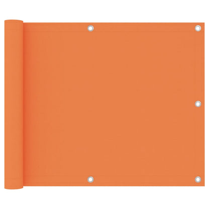 vidaXL Balkon-Sichtschutz Orange 75x600 cm Oxford-Gewebe