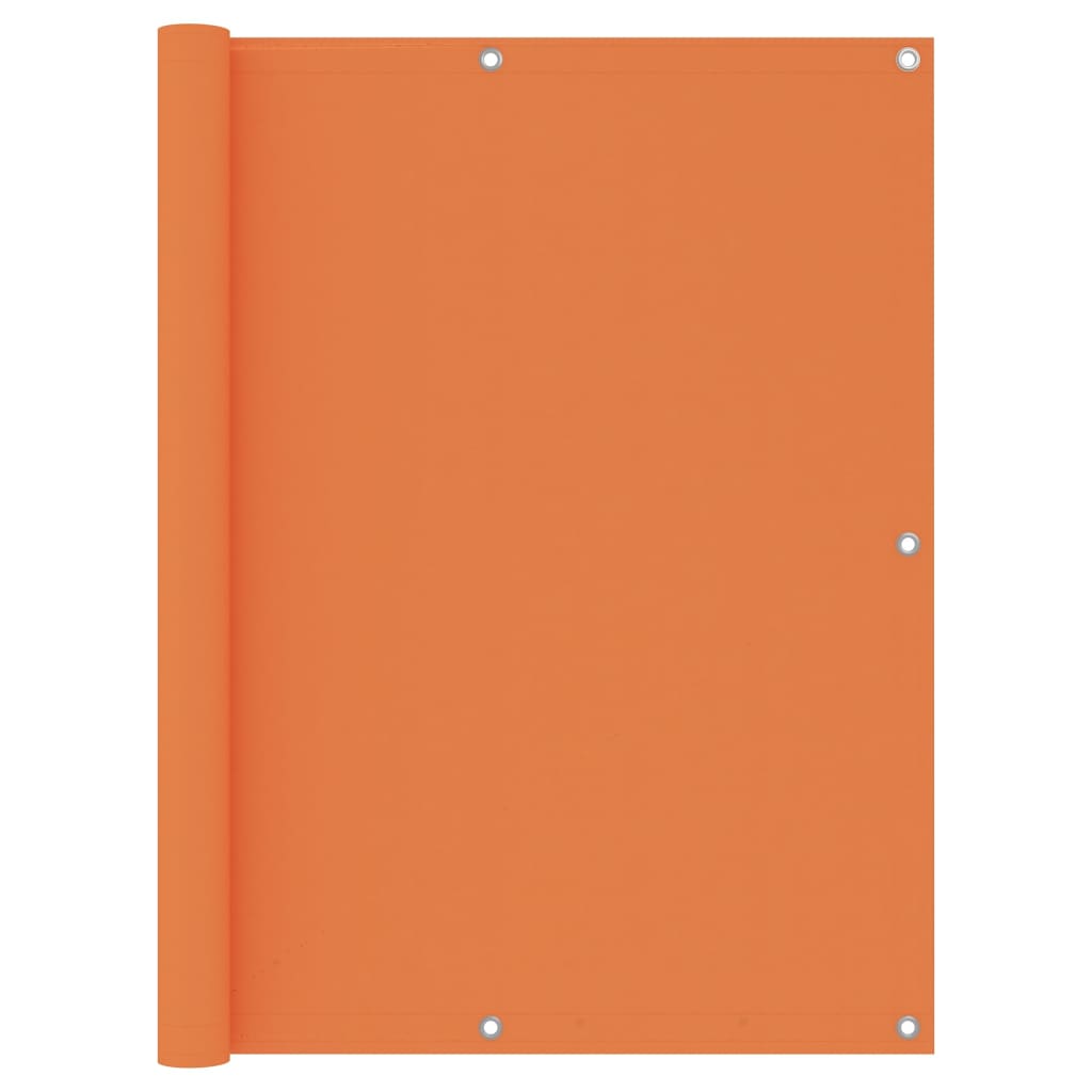 vidaXL Balkon-Sichtschutz Orange 120x500 cm Oxford-Gewebe