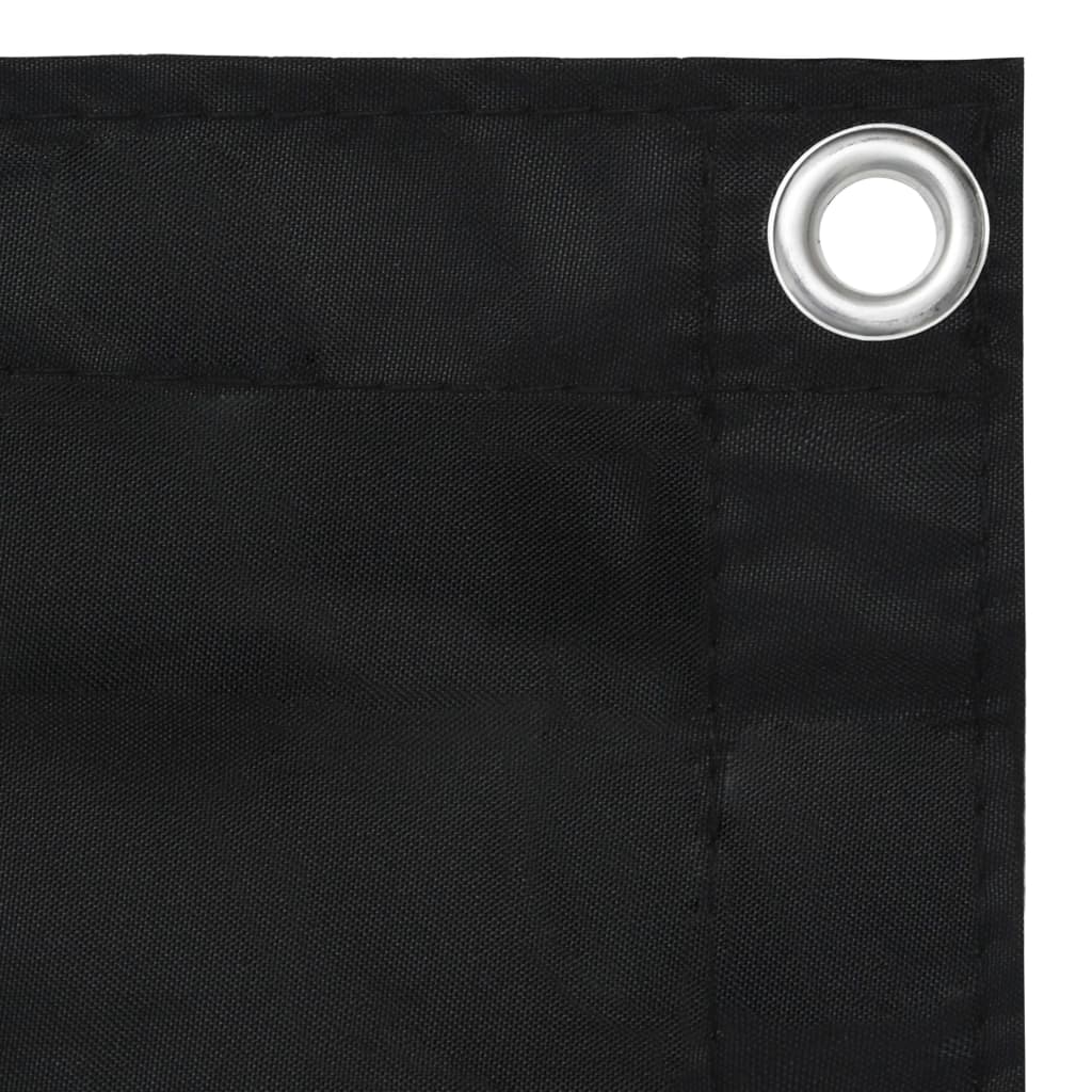 vidaXL Brise-vue de balcon noir 120x600 cm en tissu Oxford
