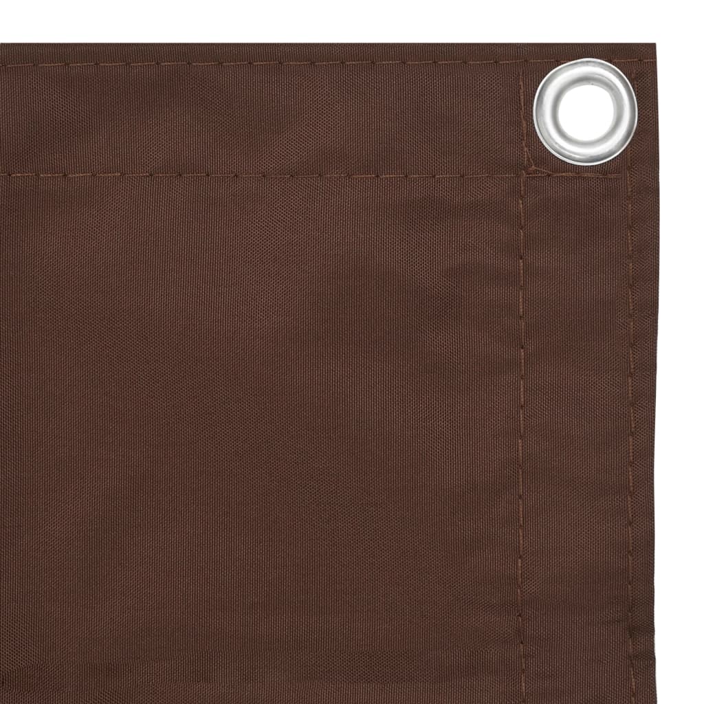 vidaXL Brise-vue de balcon Marron 120x400 cm Tissu Oxford