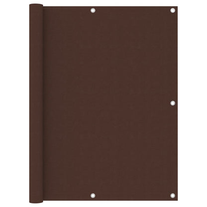 vidaXL Brise-vue de balcon marron 120x500 cm en tissu Oxford