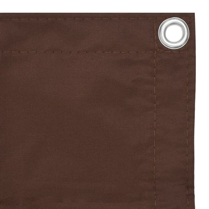 vidaXL Brise-vue de balcon marron 120x500 cm en tissu Oxford