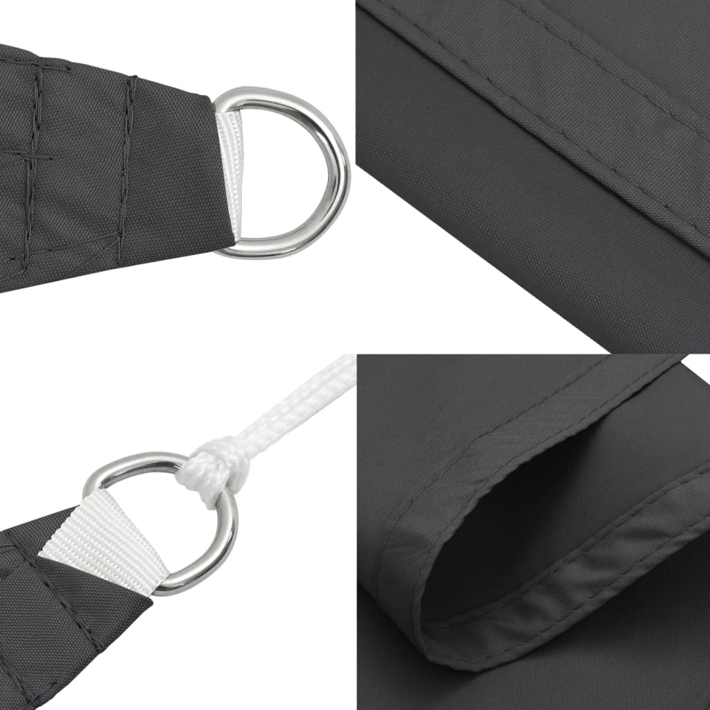 vidaXL Sonnensegel Oxford-Gewebe Quadratisch 6x6 m Anthrazit