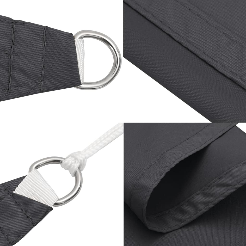 vidaXL Sonnensegel Oxford-Gewebe Quadratisch 7x7 m Anthrazit