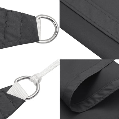 vidaXL Sonnensegel Oxford-Gewebe Rechteckig 3x4 m Anthrazit