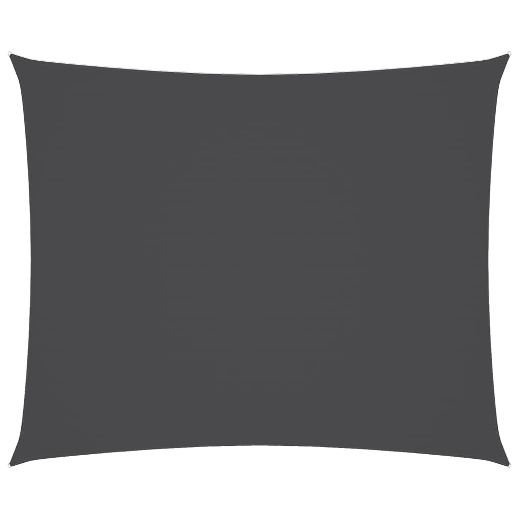 vidaXL Sonnensegel Oxford-Gewebe Rechteckig 5x6 m Anthrazit