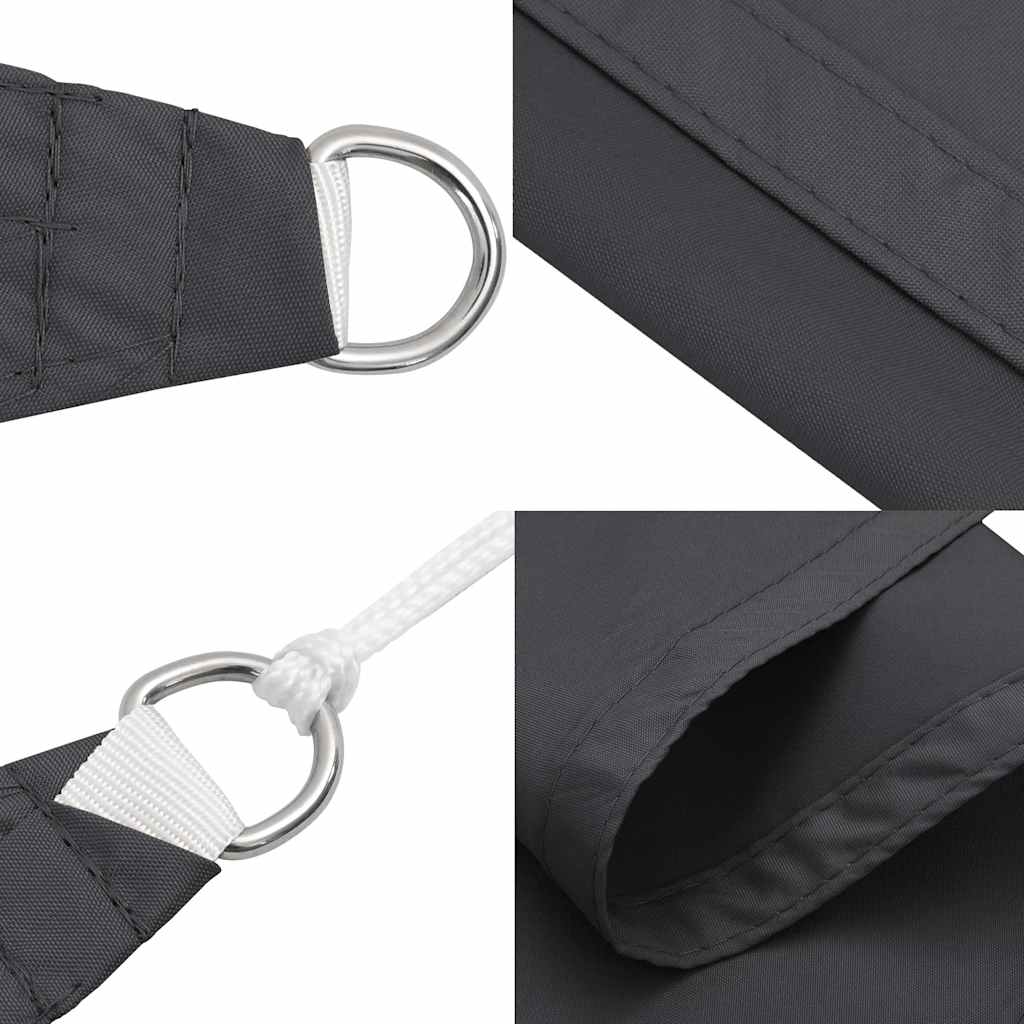 vidaXL Sonnensegel Oxford-Gewebe Rechteckig 5x8 m Anthrazit