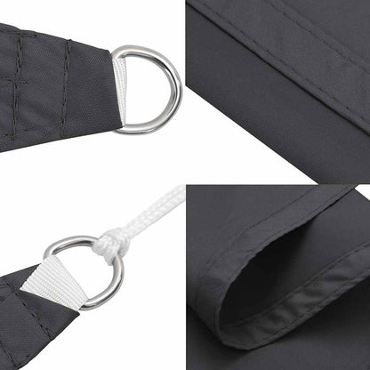 vidaXL Sonnensegel Oxford-Gewebe Rechteckig 5x8 m Anthrazit