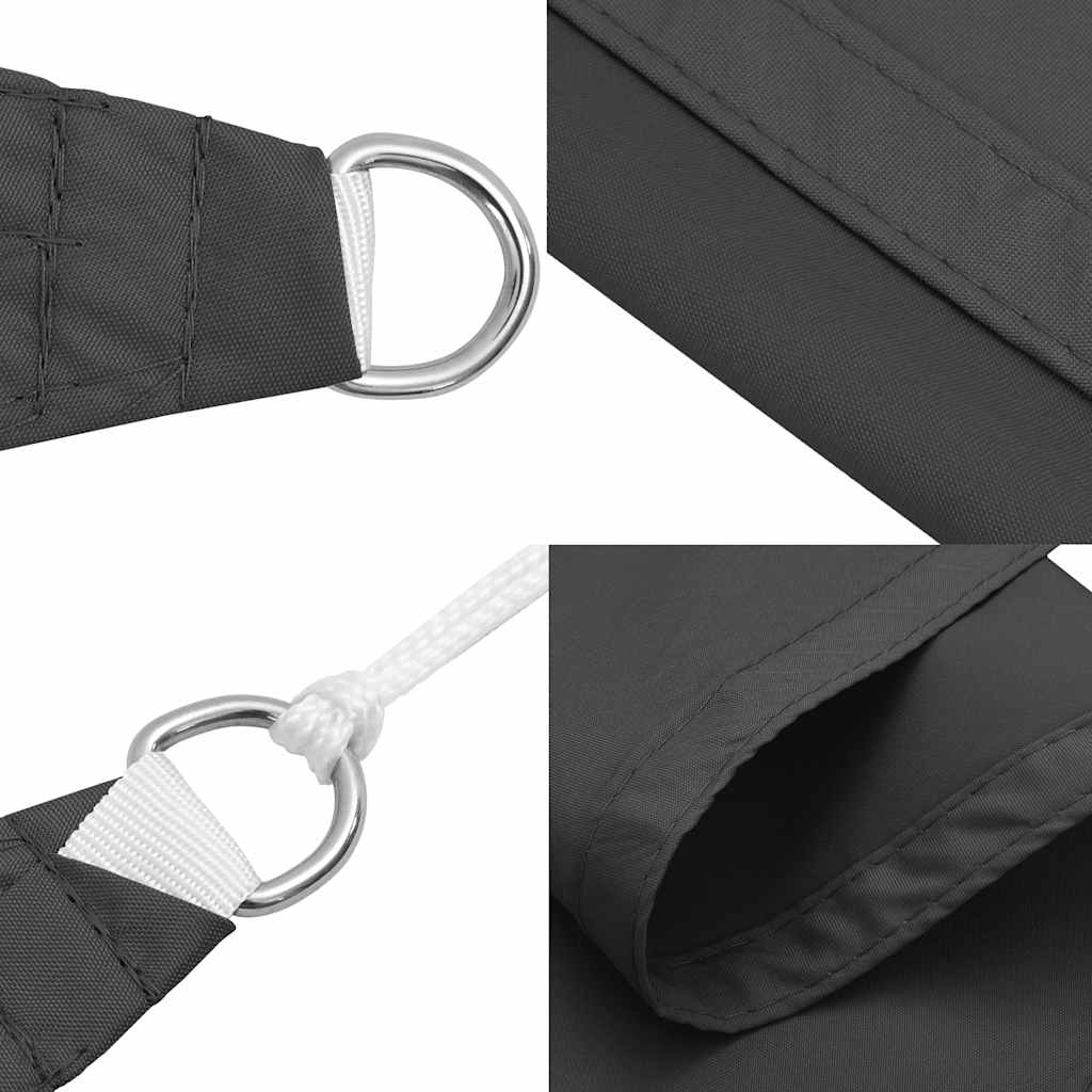 vidaXL Sonnensegel Oxford-Gewebe Dreieckig 3x4x4 m Anthrazit