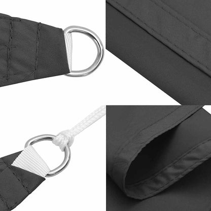 vidaXL Sonnensegel Oxford-Gewebe Dreieckig 3x4x4 m Anthrazit