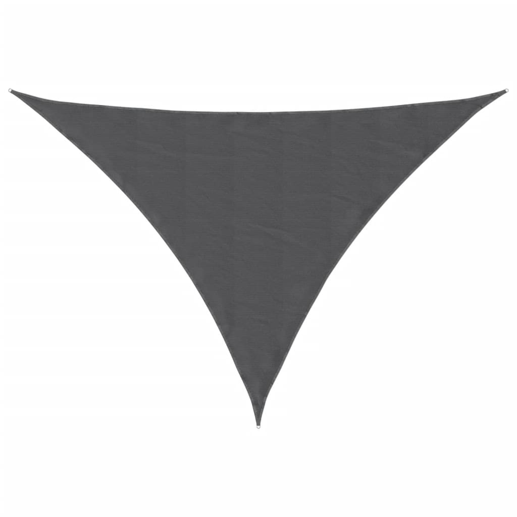 vidaXL Voile d'ombrage en tissu Oxford triangulaire 3,5x3,5x4,9 m anthracite