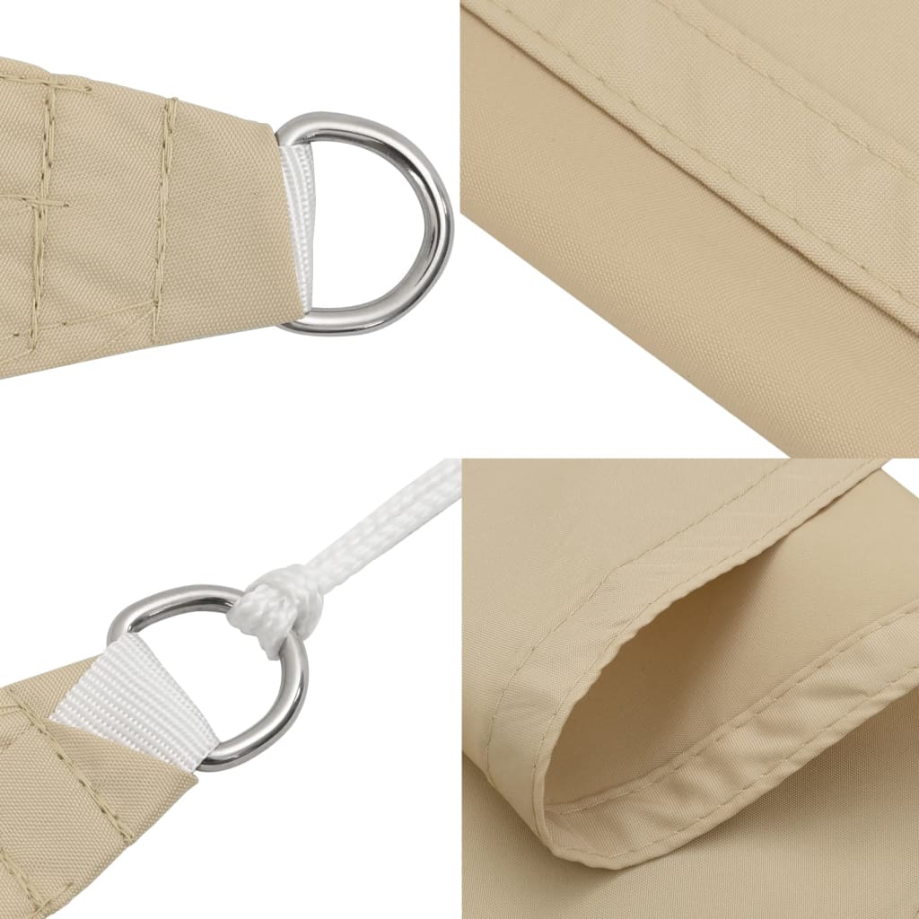 vidaXL Sonnensegel Oxford-Gewebe Rechteckig 2,5x3 m Beige