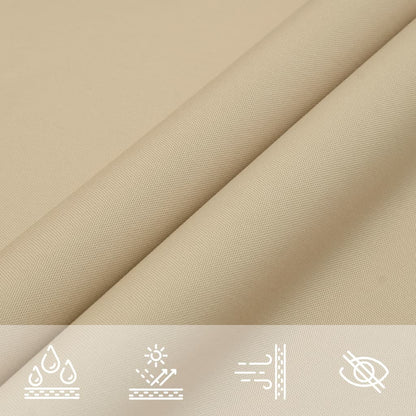 vidaXL Sonnensegel Oxford-Gewebe Rechteckig 2,5x3 m Beige
