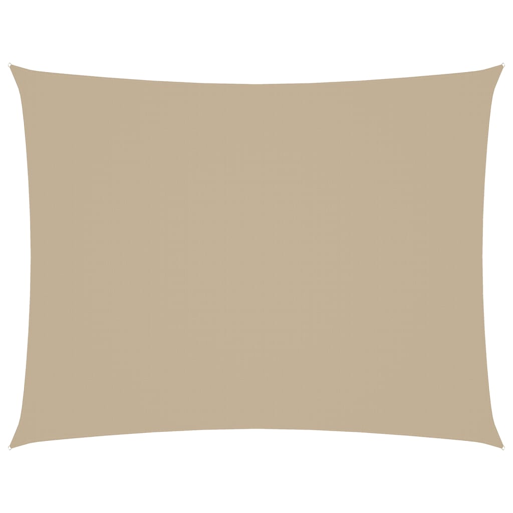 vidaXL Voile d'ombrage en tissu Oxford rectangulaire 2,5x4 m beige