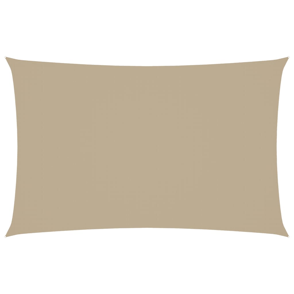 vidaXL Sonnensegel Oxford-Gewebe Rechteckig 2,5x5 m Beige