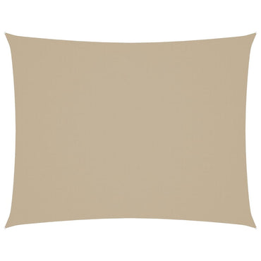 vidaXL Sonnensegel Oxford-Gewebe Rechteckig 3x4 m Beige