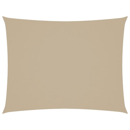 vidaXL Sonnensegel Oxford-Gewebe Rechteckig 3x4 m Beige