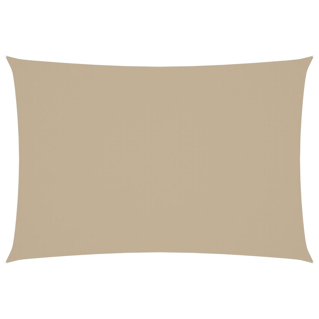 vidaXL Sonnensegel Oxford-Gewebe Rechteckig 3x5 m Beige
