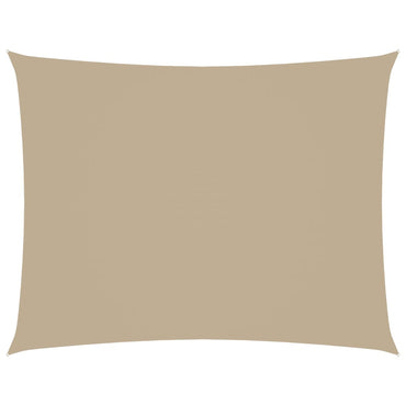 vidaXL Sonnensegel Oxford-Gewebe Rechteckig 3,5x4,5 m Beige