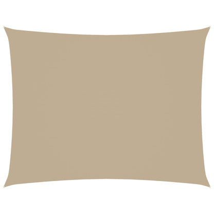 vidaXL Sonnensegel Oxford-Gewebe Rechteckig 3,5x4,5 m Beige