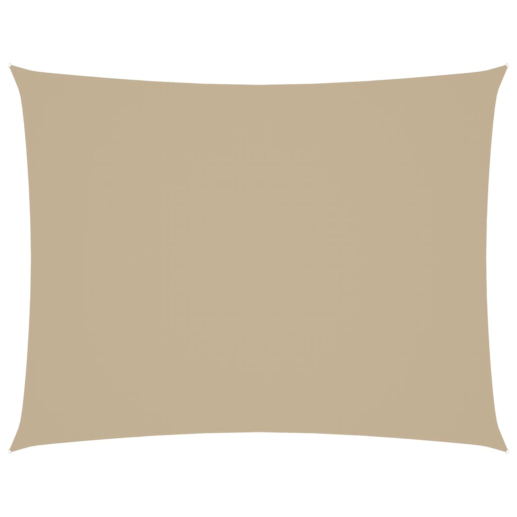 vidaXL Sonnensegel Oxford-Gewebe Rechteckig 3,5x5 m Beige