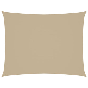 vidaXL Sonnensegel Oxford-Gewebe Rechteckig 3,5x5 m Beige