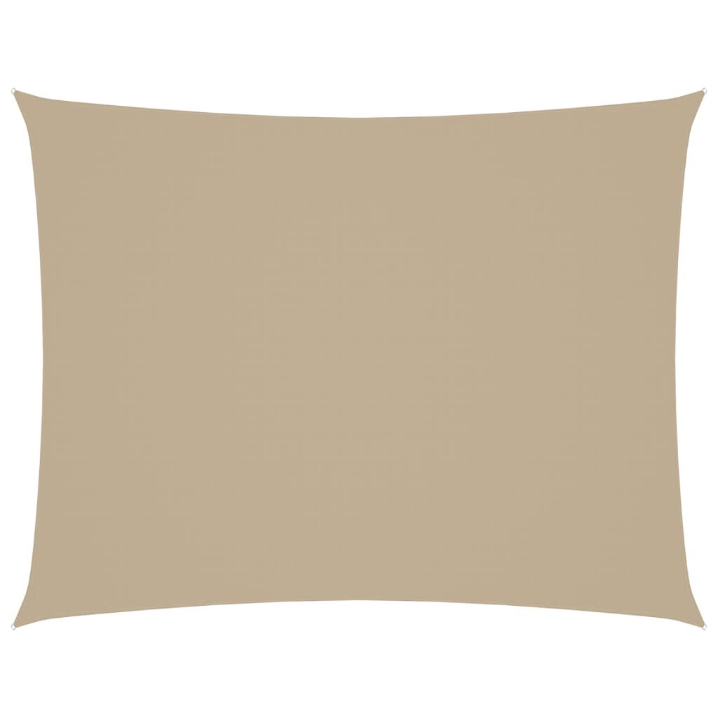 vidaXL Sonnensegel Oxford-Gewebe Rechteckig 4x5 m Beige