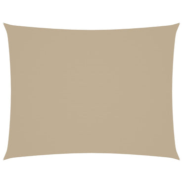vidaXL Sonnensegel Oxford-Gewebe Rechteckig 4x5 m Beige