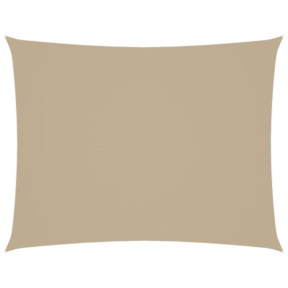 vidaXL Sonnensegel Oxford-Gewebe Rechteckig 4x5 m Beige