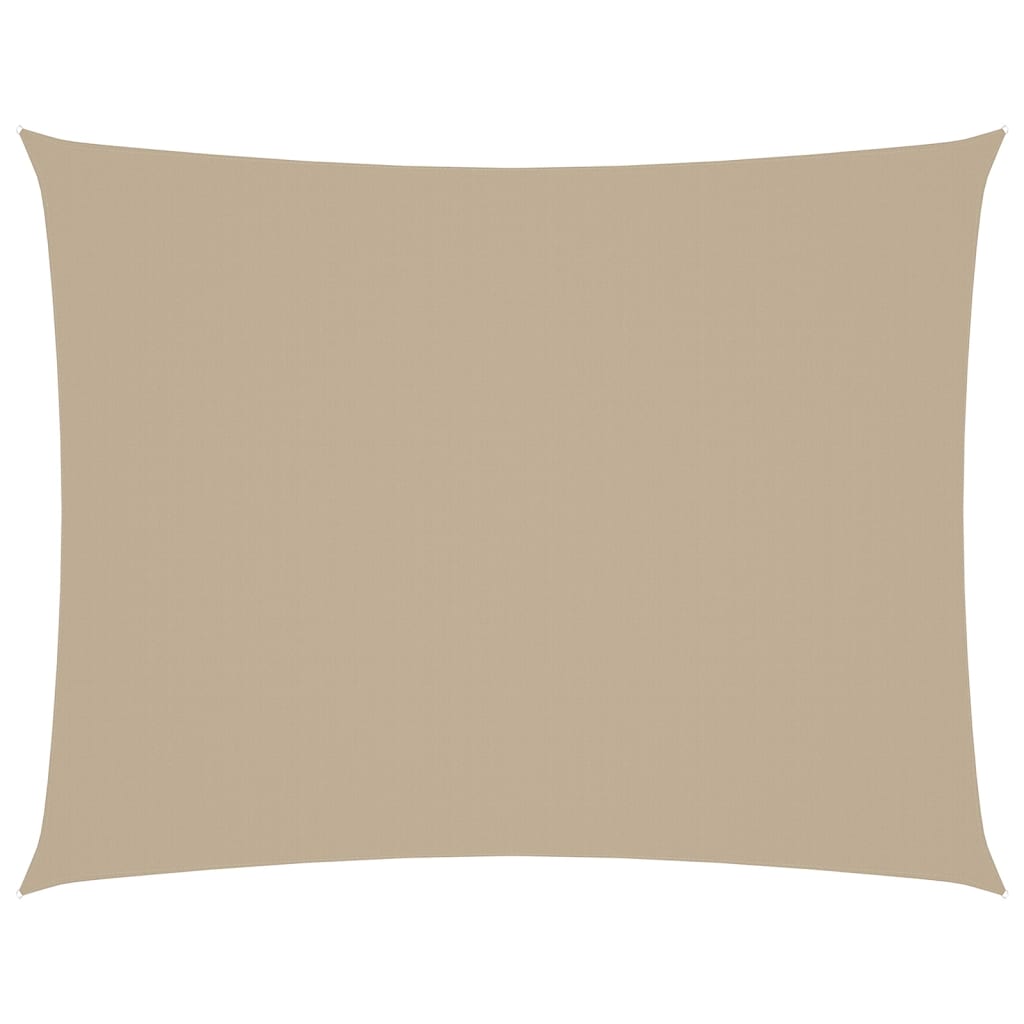 vidaXL Sonnensegel Oxford-Gewebe Rechteckig 5x6 m Beige