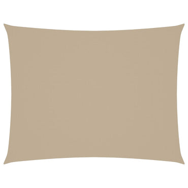 vidaXL Sonnensegel Oxford-Gewebe Rechteckig 5x6 m Beige