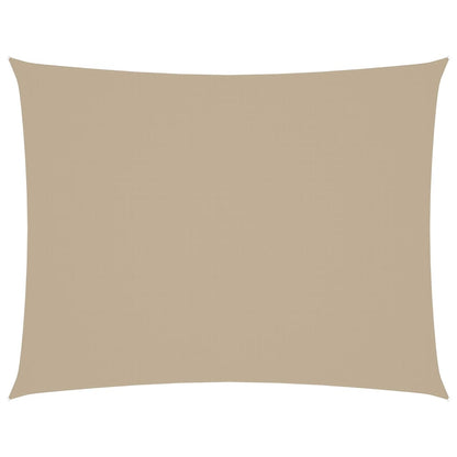 vidaXL Sonnensegel Oxford-Gewebe Rechteckig 5x6 m Beige