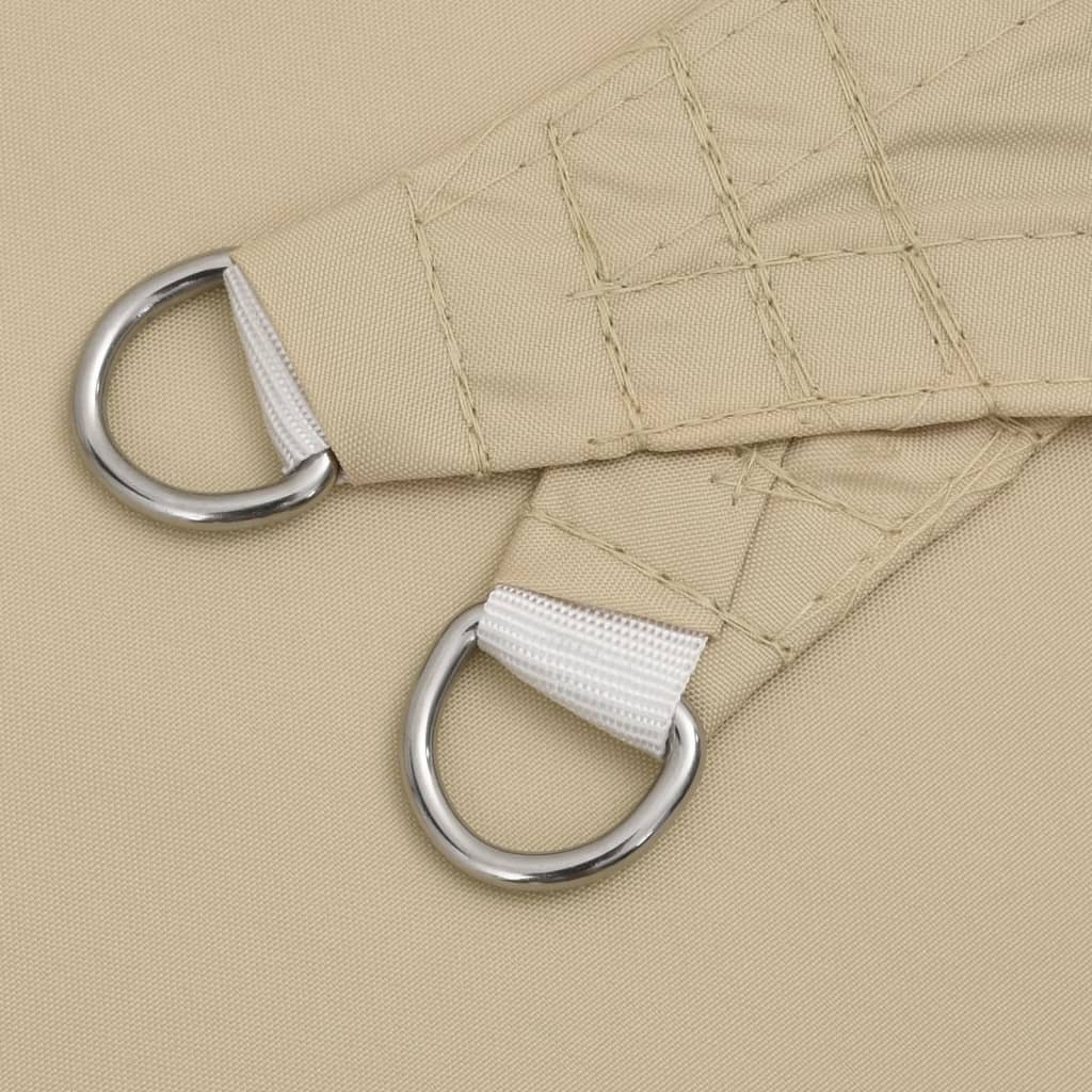 vidaXL Sonnensegel Oxford-Gewebe Rechteckig 5x6 m Beige