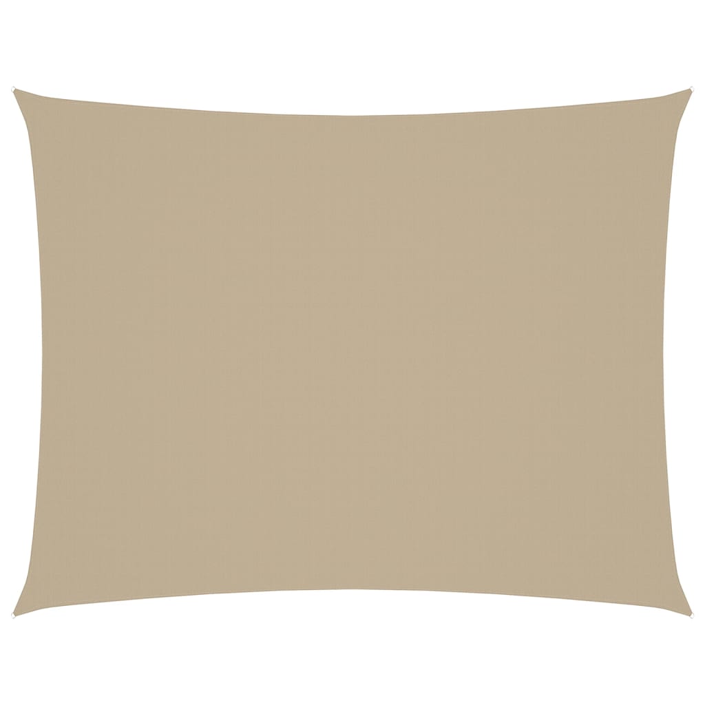 vidaXL Sonnensegel Oxford-Gewebe Rechteckig 5x7 m Beige