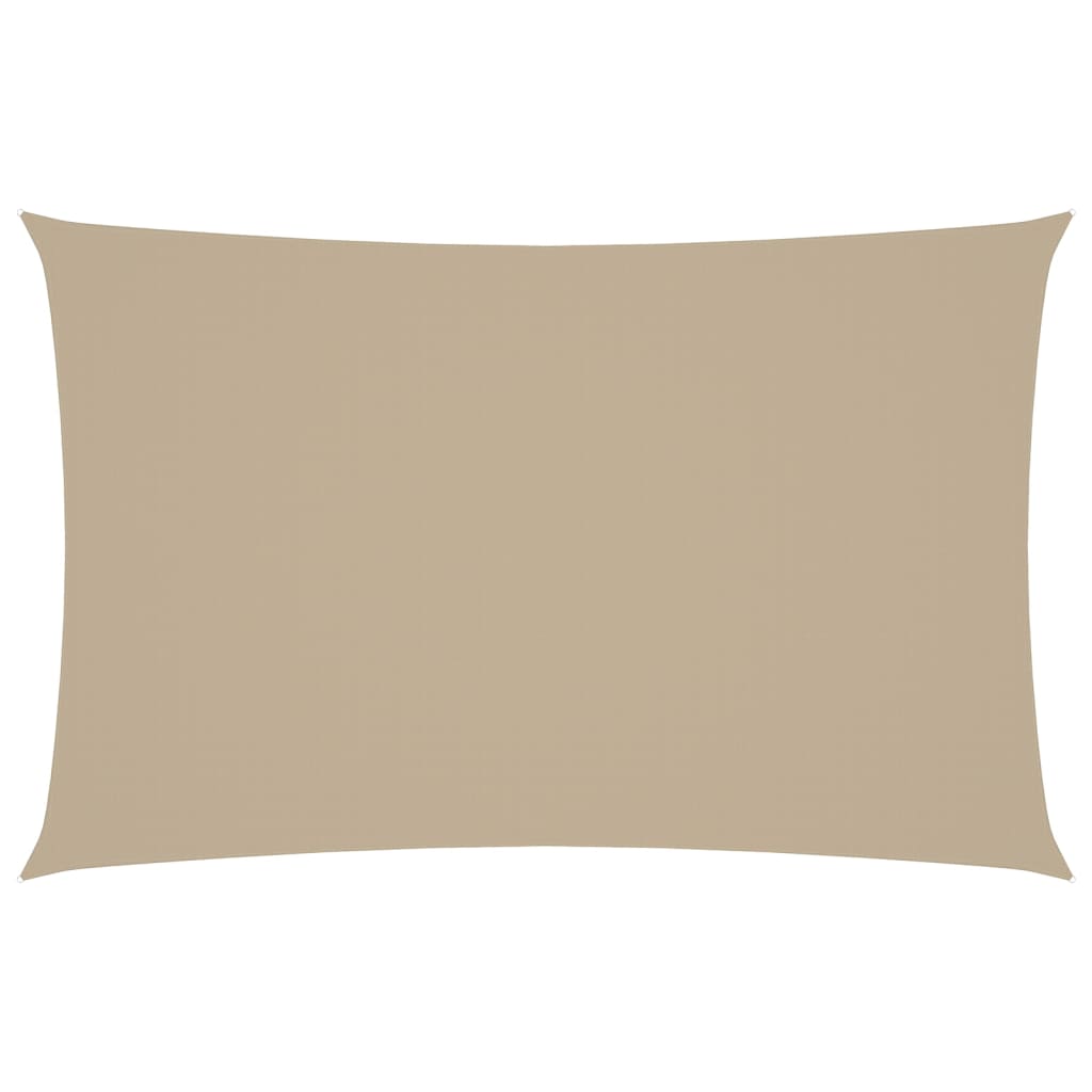 vidaXL Sonnensegel Oxford-Gewebe Rechteckig 5x8 m Beige