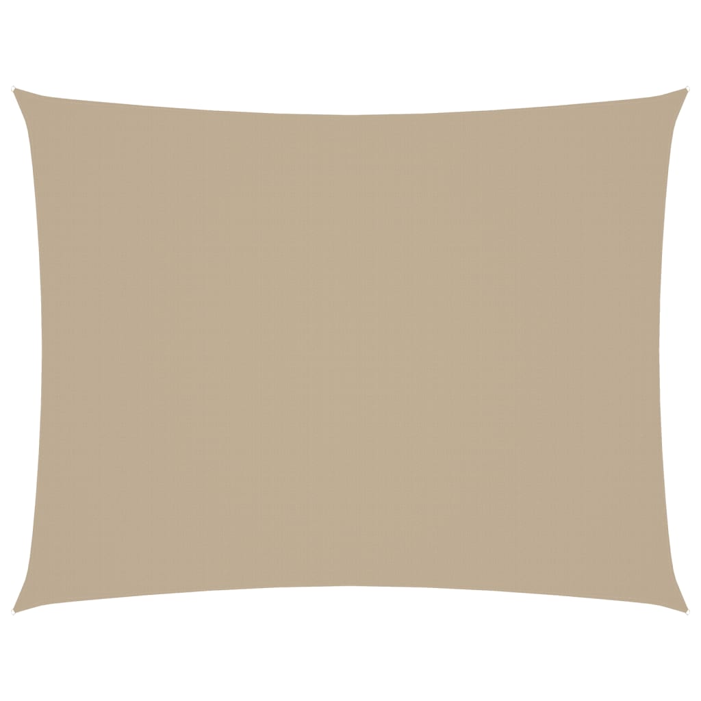vidaXL Sonnensegel Oxford-Gewebe Rechteckig 6x7 m Beige
