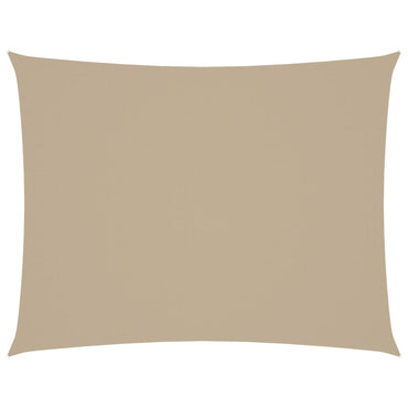 vidaXL Sonnensegel Oxford-Gewebe Rechteckig 6x7 m Beige