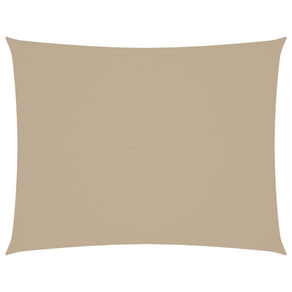vidaXL Sonnensegel Oxford-Gewebe Rechteckig 6x7 m Beige