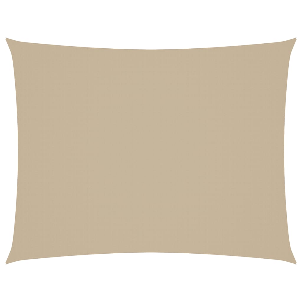 vidaXL Sonnensegel Oxford-Gewebe Rechteckig 6x8 m Beige