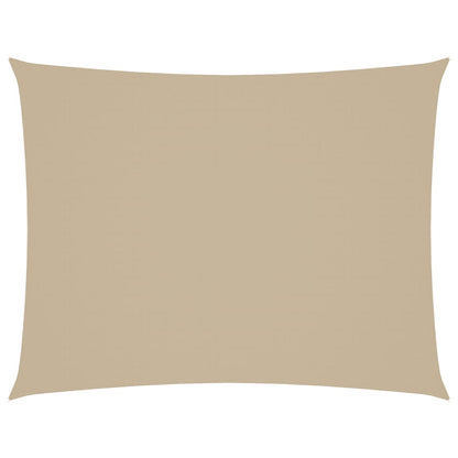 vidaXL Sonnensegel Oxford-Gewebe Rechteckig 6x8 m Beige