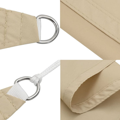 vidaXL Sonnensegel Oxford-Gewebe Dreieckig 3x4x5 m Beige
